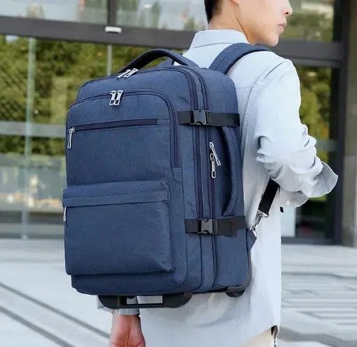 sac à dos transformable et sac à roulettes pour homme