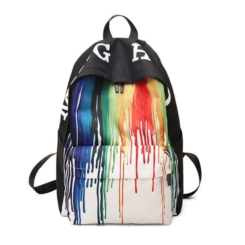 sac à dos unisexe avec motif graffiti
