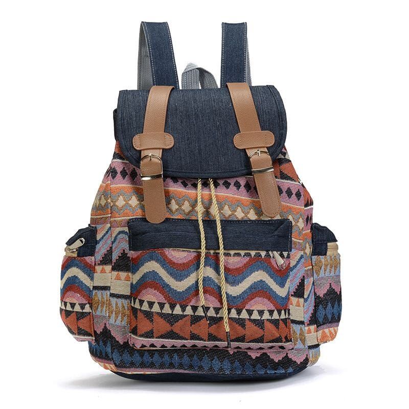 sac à dos vintage motif aztèque