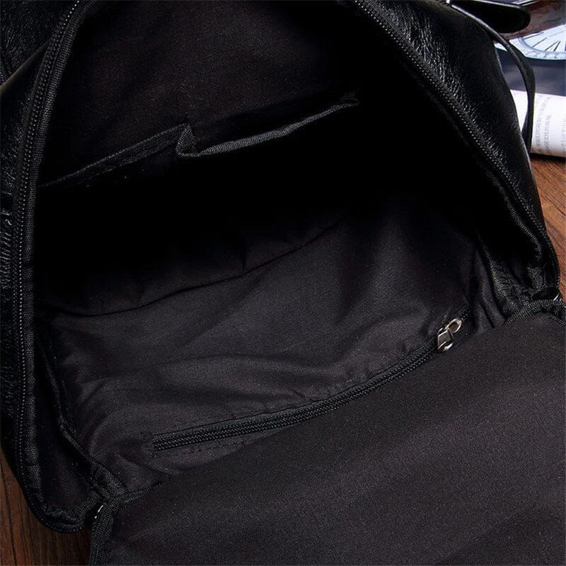 sac à dos vintage noir pour excursions