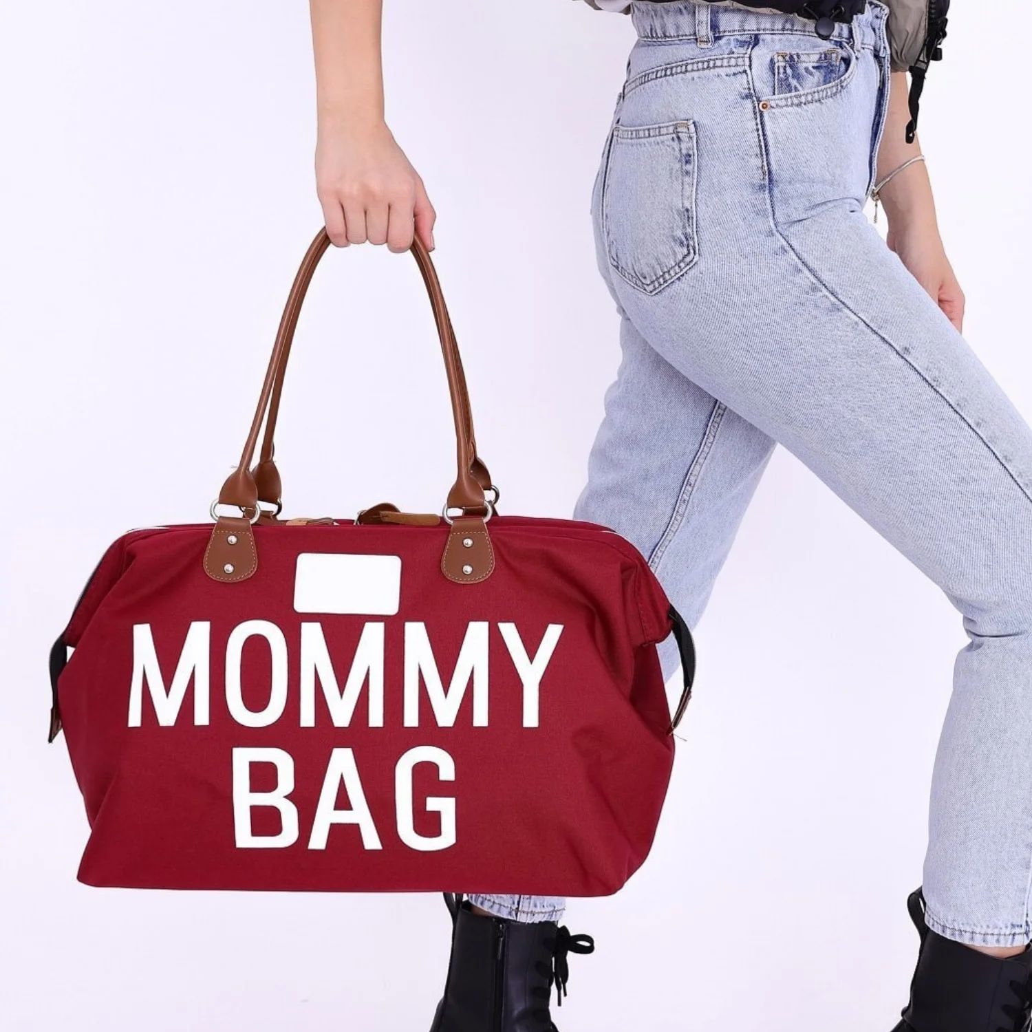 sac à langer en cuir