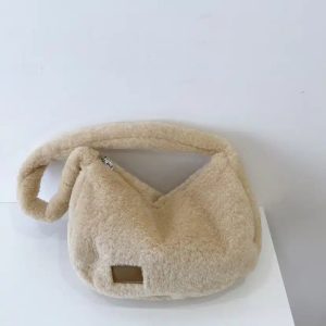 sac à main de style en fausse fourrure pour femme
