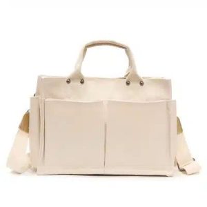 sac à main de voyage type cabas en toile pour femme