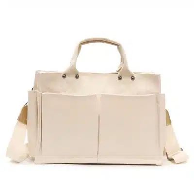 sac à main de voyage type cabas en toile pour femme