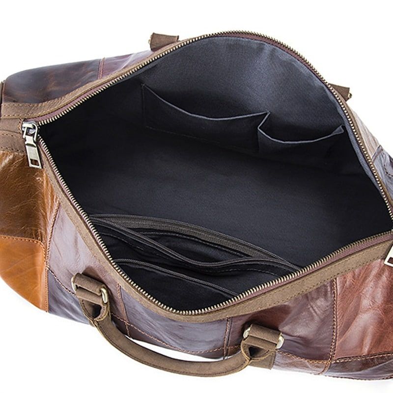 sac à main en bandoulière en cuir patchwork