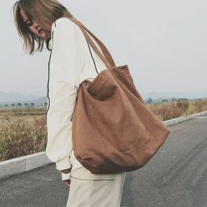 sac à main en toile de coton pour femmes