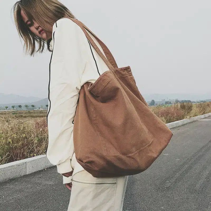sac à main en toile de coton pour femmes