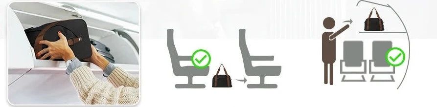 sac à main sous siège avion