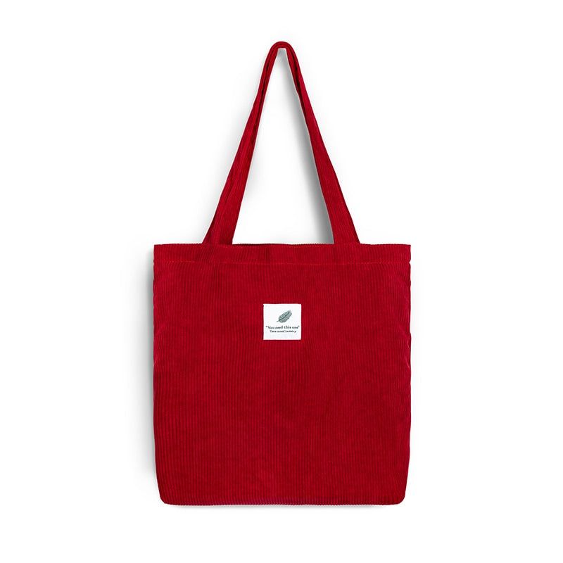sac à main voyage en velours côtelé