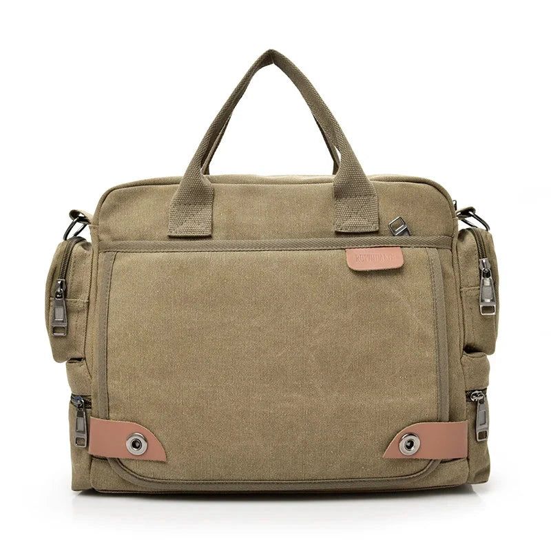 sac bandoulière homme en toile style vintage