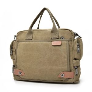 sac bandoulière messenger homme toile vintage