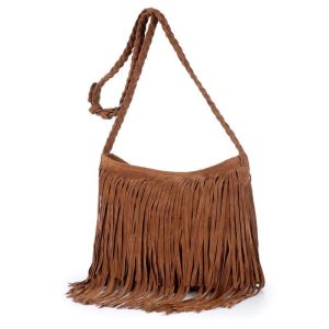 sac bandoulière voyage femme bohême à frange
