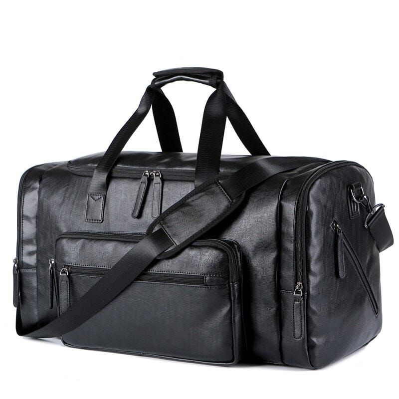 sac baroudeur en cuir vintage