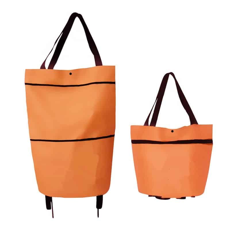 sac de courses à roulettes coloré