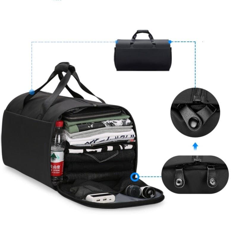 sac de mode noir pour costume avec bandoulière