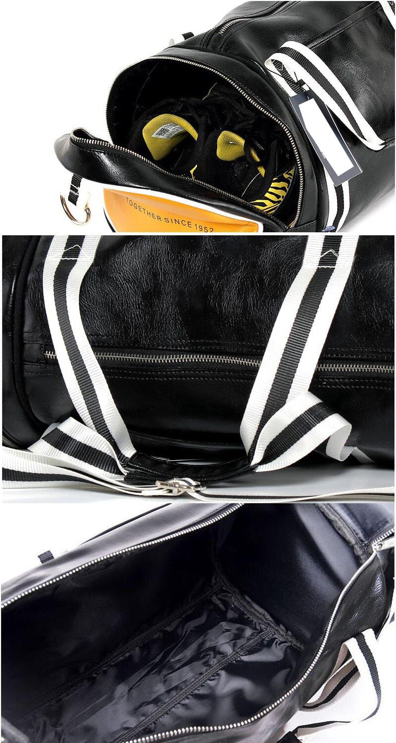 sac de sport en tissu vintage