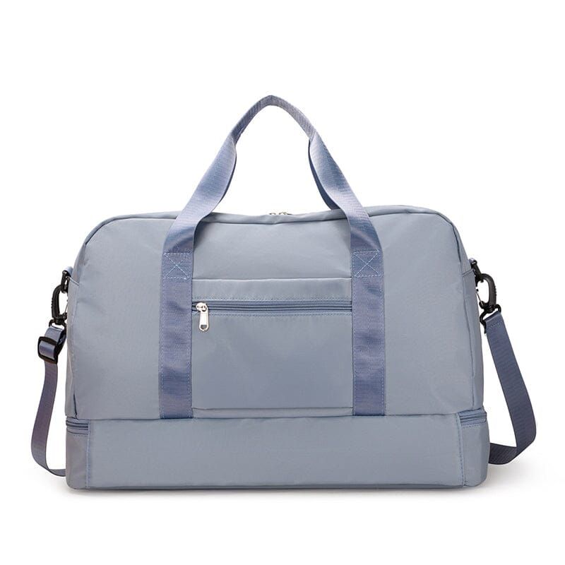 sac de sport femme compartiment chaussures bleu ciel