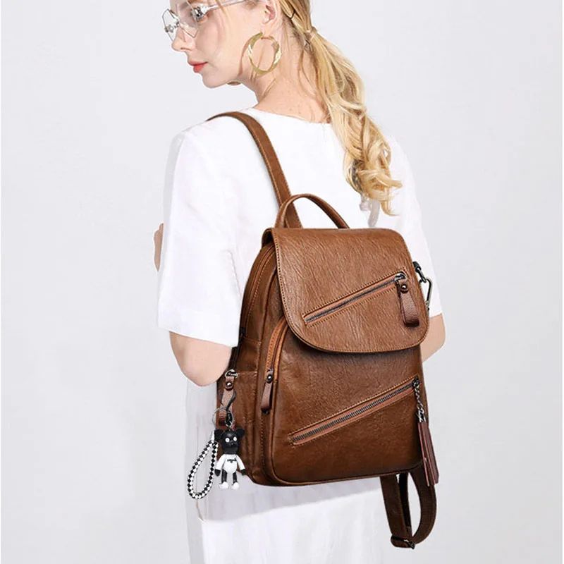 sac de sport pour femme en cuir vintage