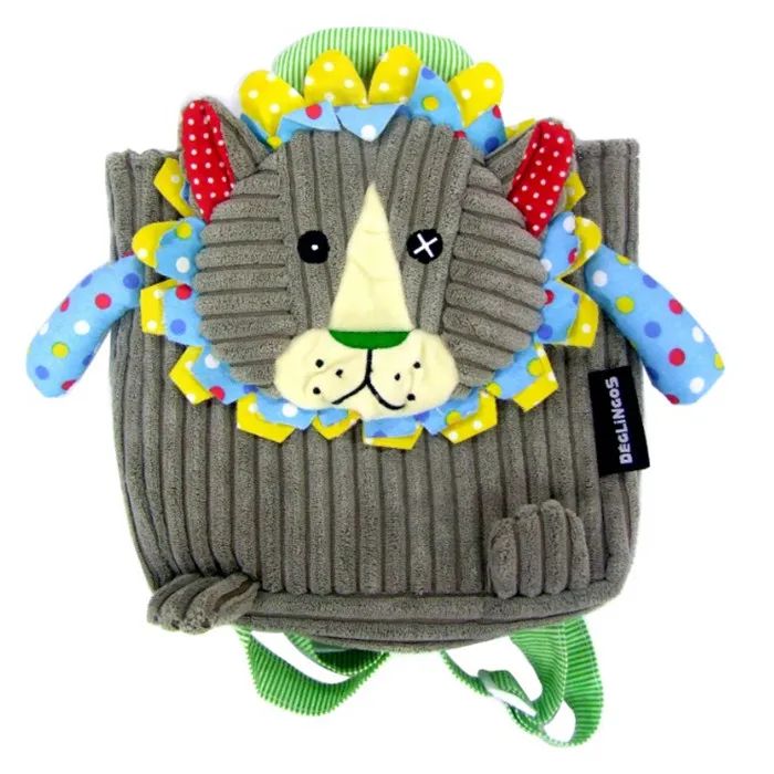 sac de sport velours animaux drôles