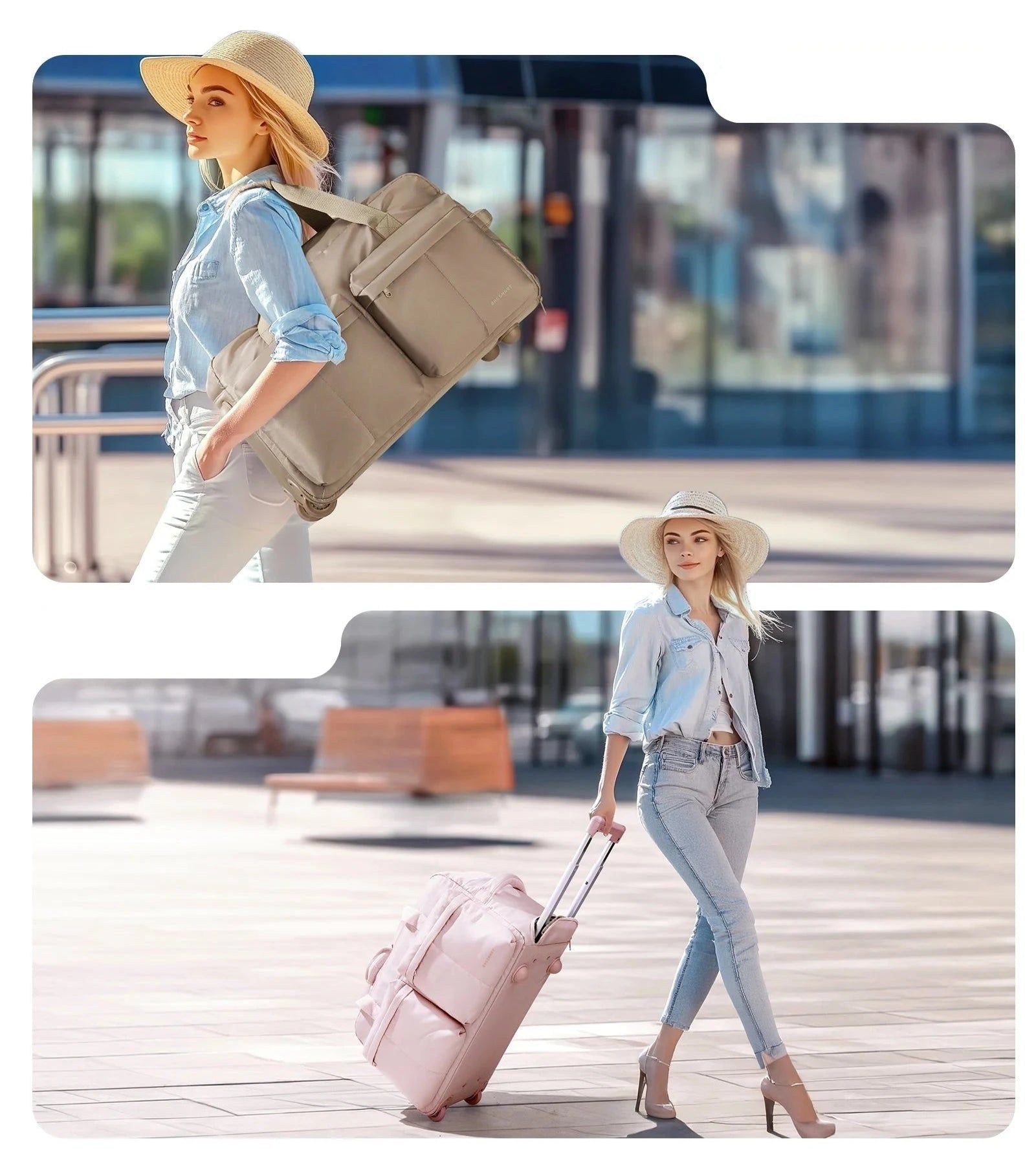 sac de voyage à roulettes pour femme