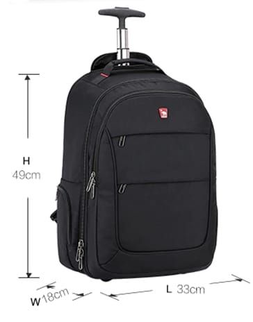 sac de voyage avec roulettes noir