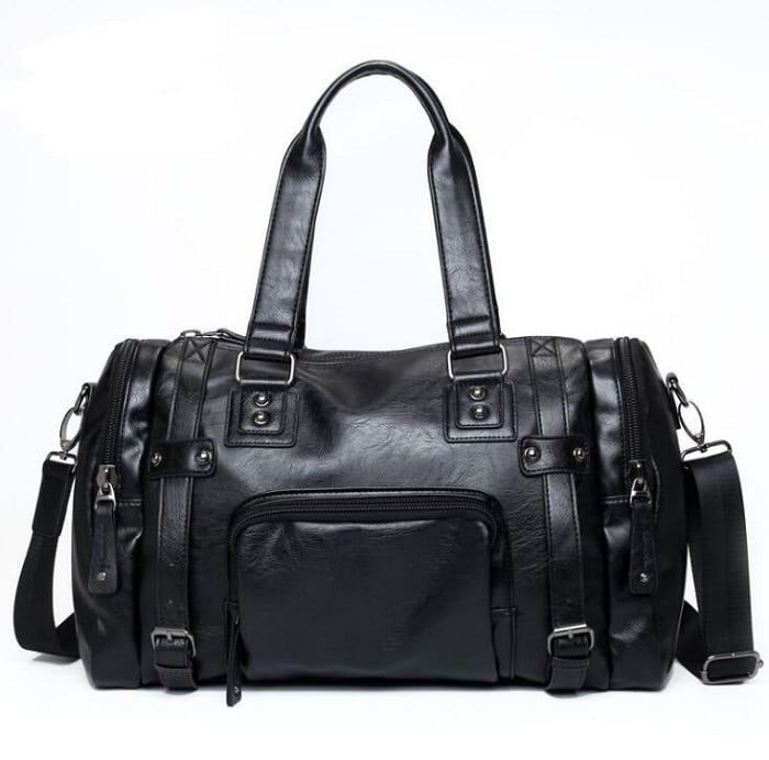 sac de voyage bandoulière simili cuir élégant