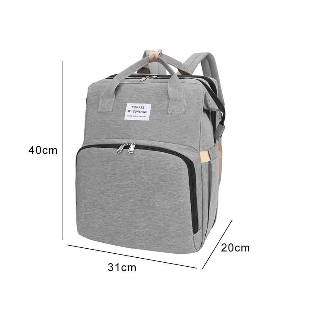 sac de voyage bébé gris design ensoleillé
