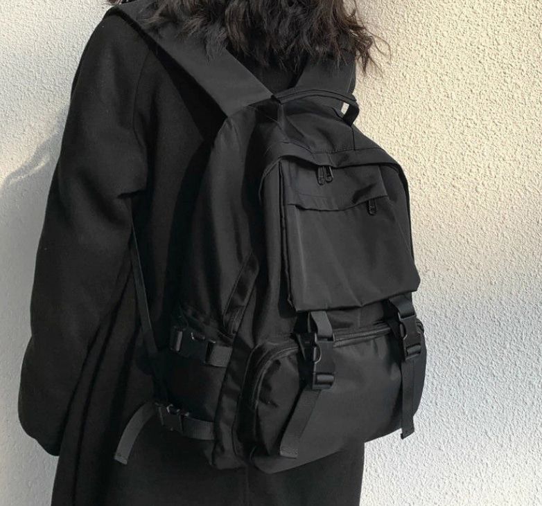 sac de voyage cabine type sac à dos en toile noir