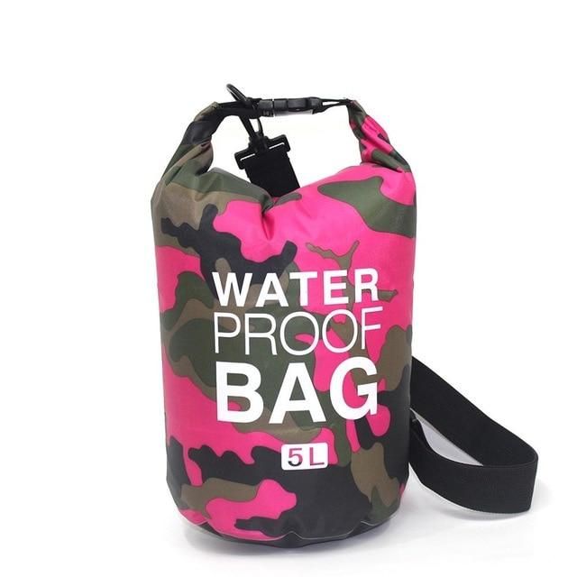 sac de voyage camouflage rose