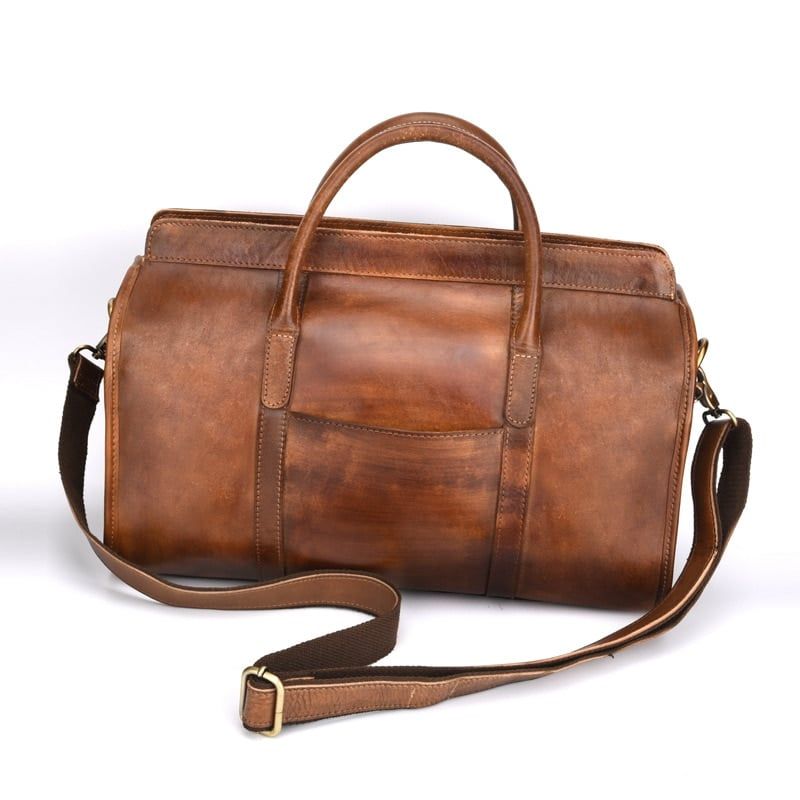 sac de voyage compact en cuir