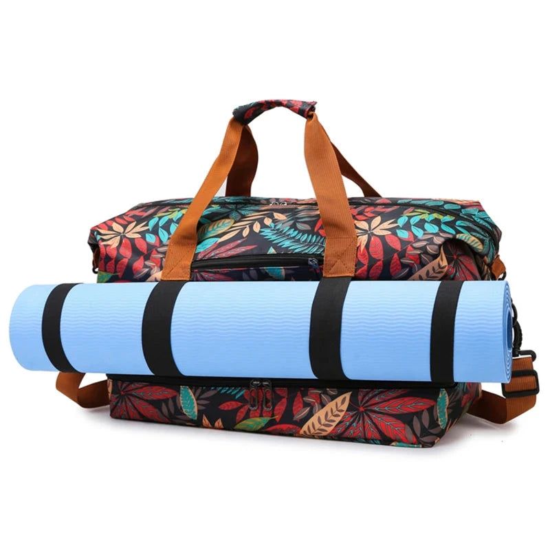 sac de voyage élégant avec des fleurs