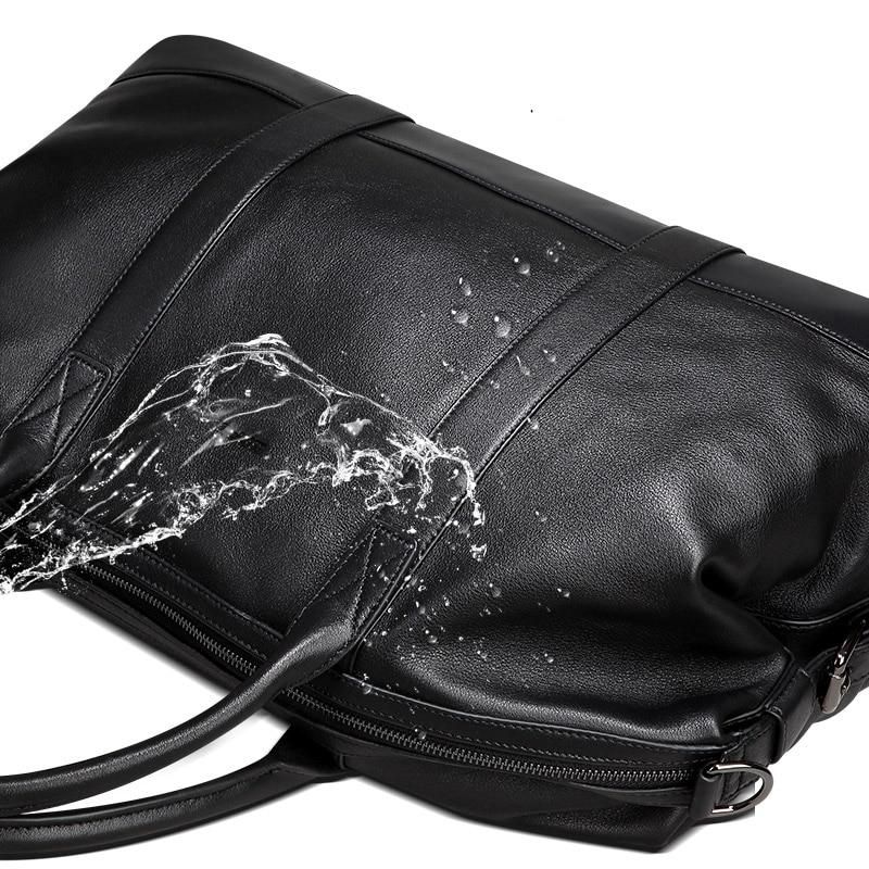 sac de voyage élégant en cuir noir
