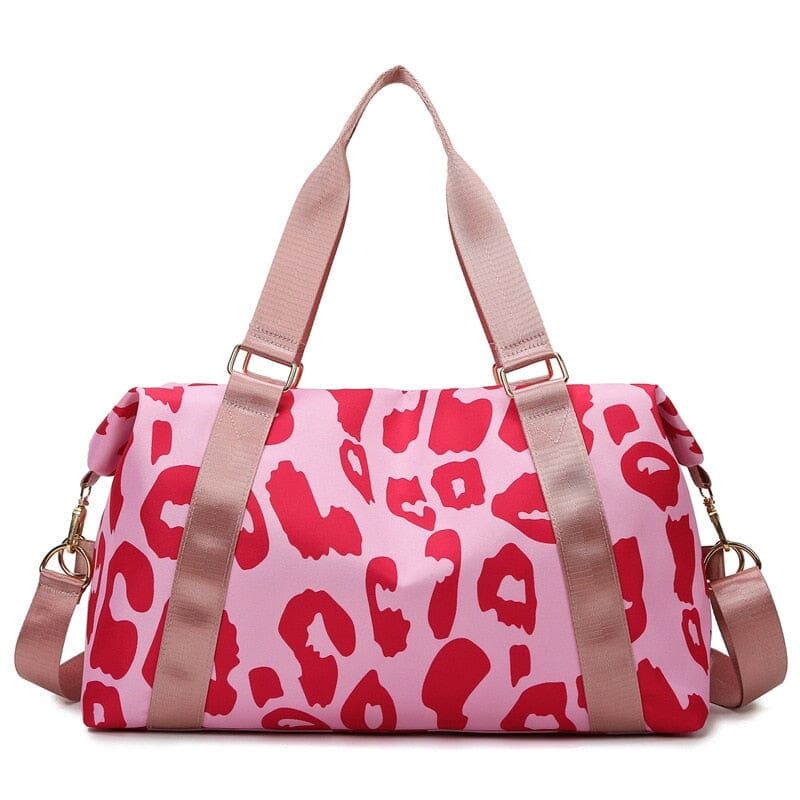 sac de voyage élégant léopard