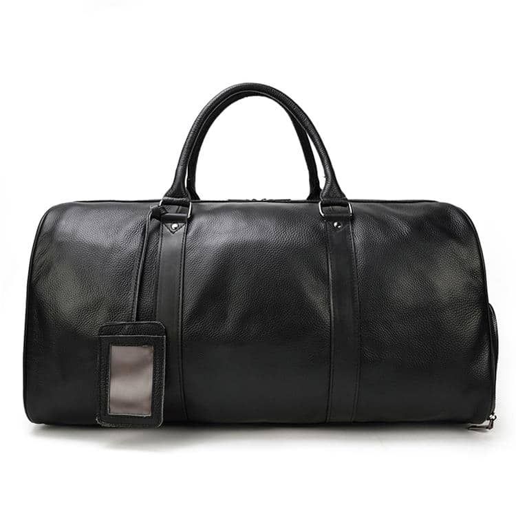 sac de voyage en cuir design avec compartiment pour chaussures