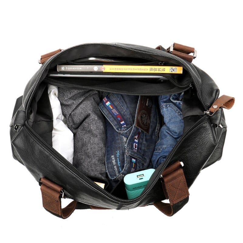 sac de voyage en cuir souple