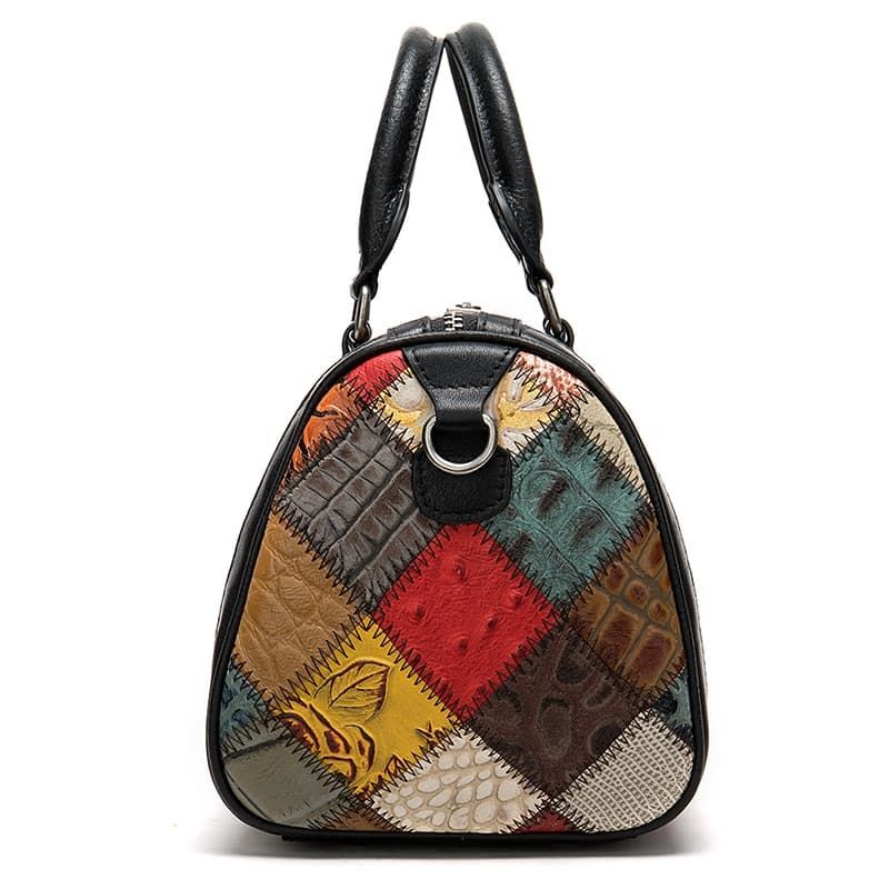 sac de voyage en cuir véritable coloré