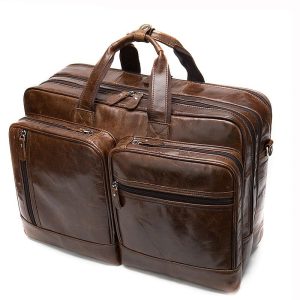 sac de voyage en cuir véritable haute qualité