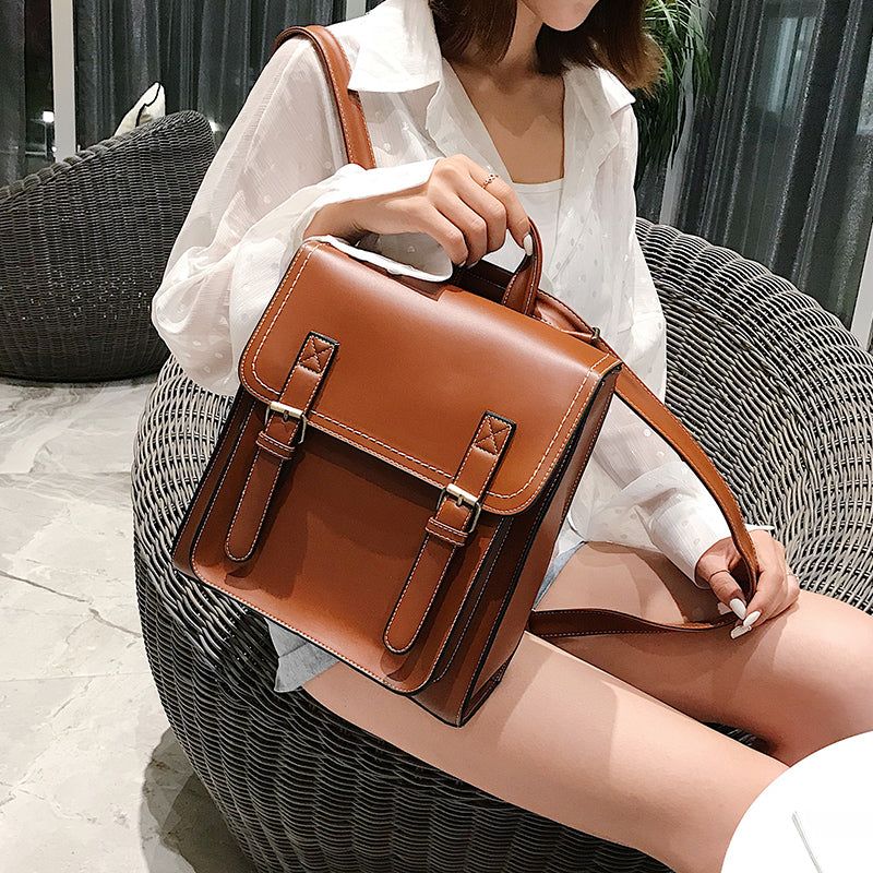 sac de voyage en cuir vintage