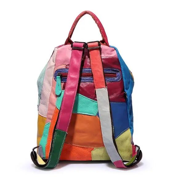 sac de voyage en patchwork cuir