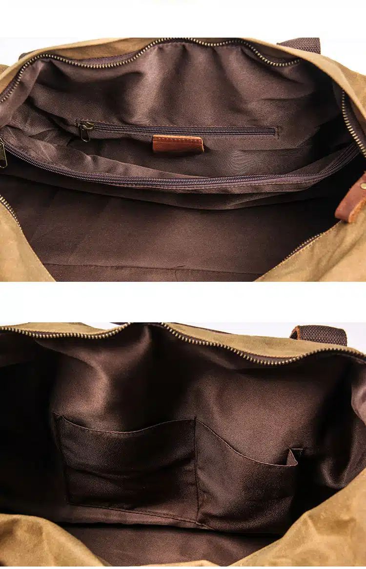 sac de voyage en toile cirée pratique et élégant