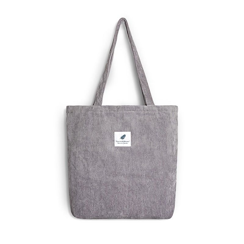 sac de voyage en velours côtelé féminin