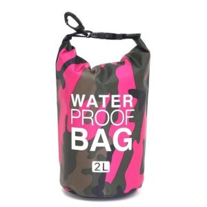 sac de voyage étanche camouflage rose