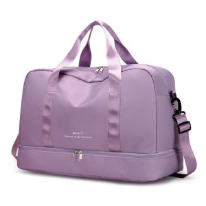 sac de voyage femme avec compartiment chaussures violet