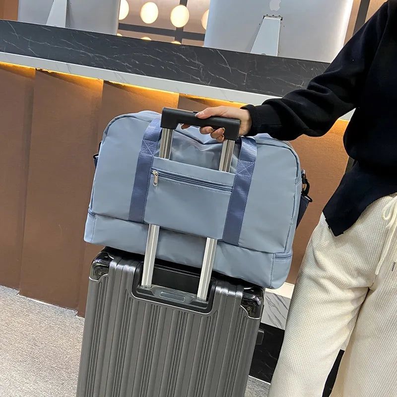 sac de voyage femme avec section pour chaussures