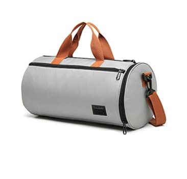 sac de voyage gris arrondi pour femme