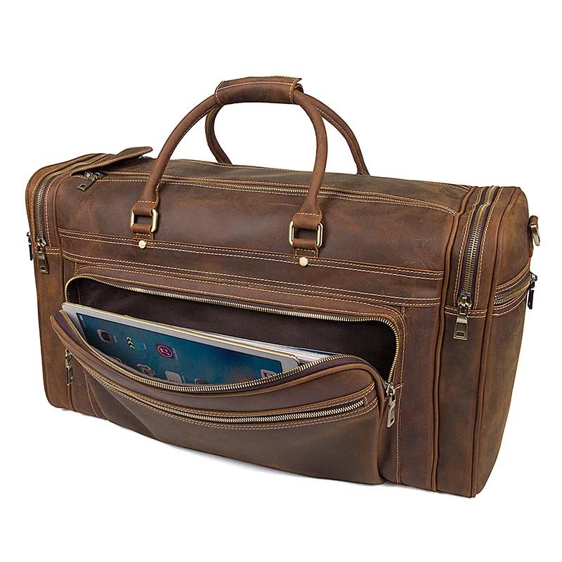 sac de voyage homme en cuir classique