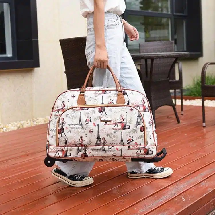 sac de voyage horizontal avec motifs de la Tour Eiffel