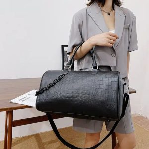 sac de voyage imprimé crocodile