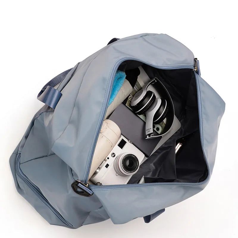 sac de voyage léger pour femme bleu ciel