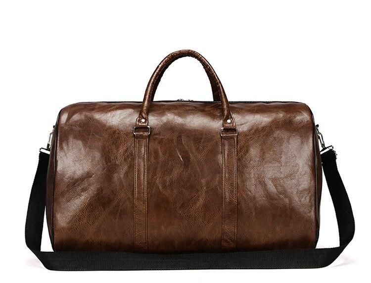 sac de voyage marron style rétro
